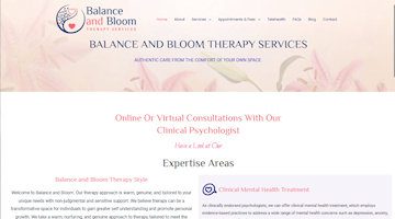Balance and Bloom Psychologist